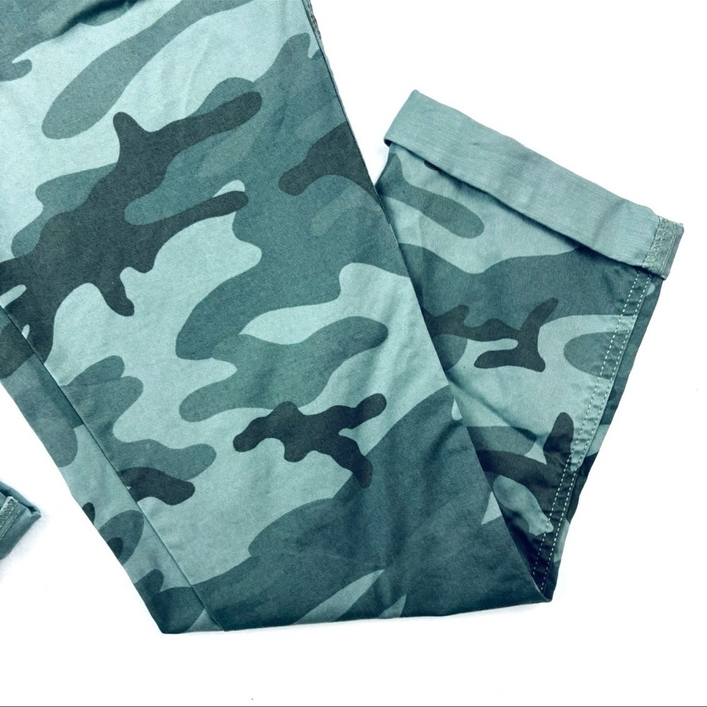 Gap Military Camoflauge Cotton Midrise Safari Slim Stretch Ankle Pants Size 0 - Picture 8 of 13